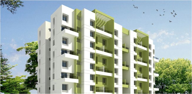 Elevation of flats / apartments near Hinjewadi at Kasar Amboli